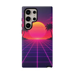 Classic Grid Sunset Vaporwave Art Tough Phone Case
