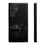 Black Classic C10 Truck Phone Case | Vintage Pickup Reflection, Minimal Auto Design