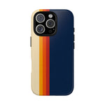 Retro Rainbow Stripe Phone Case | Tough Phone Case