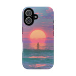 Vaporwave Ocean Sunset Tough Phone Case Cover Gift Art