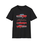 1966 Belvedere Convertible Car T-Shirt | Vintage Red Classic Automobile Tee
