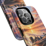 Sunset Bass Fishing Boat phone case | Tough Cover