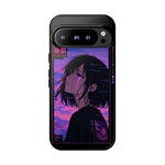 Melancholy Anime Girl Phone Case Vaporwave Tough Case