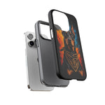Doberman Bandana Portrait Tough Phone Case - Color Splash