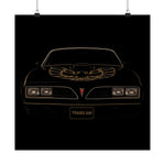 1978 Trans Am Poster Wall Art Print Classic Muscle Car Garage Decor Gift