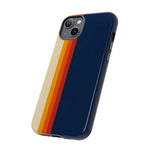 Retro Rainbow Stripe Phone Case | Tough Phone Case