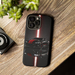 Camaro ZL1 Phone Case, Black Red Racing Stripe Studio Cover, Gift