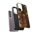 Corgi Royal Guard phone case | Cute British corgi soldier illustration