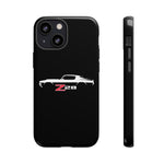 1970 Camaro Z28 White Silhouette Tough Phone Case Cover Gift