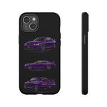 Purple R33 Skyline GTR JDM Sports Car Phone Case Tough Multi View