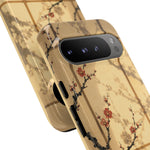 Plum Blossom Shoji Screen Phone Case Zen Art Tough Case