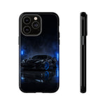 Neon Blue Sports Car C8 Phone Case | Tough Cases
