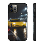 Yellow C5 Z06 Track Day Speed Art Tough Phone Case