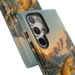 Leaping Golden Trout Lake Scene phone case | Tough Cover