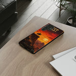 Western Sunset Cowboy Phone Case | Rugged Protective Cover