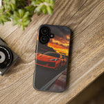 Orange C8 Z06 Flat Plane V8 Speed Art Tough Phone Case