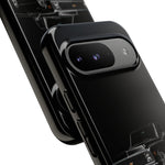 Black Classic C10 Truck Phone Case | Vintage Pickup Reflection, Minimal Auto Design