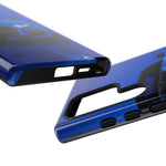 Blue Mustang Art Phone Case, GT500 American Muscle Car Tough Cover for Men