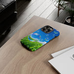 Bubbles Over Grass phone case | Tough Cover