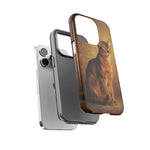 Abyssinian Warm Ticked Portrait Art Tough Phone Case