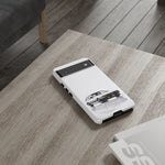 White AE86 Phone Case, JDM Drift Icon Tough Cover