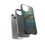 Largemouth Bass Phone Case, Sunlit Underwater Tough Cover, Gift