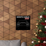 1986 Chevy Monte Carlo SS Poster Classic Muscle Car Wall Art Print Retro Garage