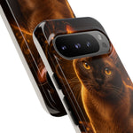 Burmese Golden Sable Portrait Art Tough Phone Case