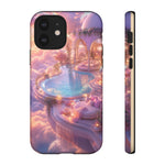 Floating Pool Deck Phone Case, Pastel Cloud 3D Render Cover