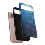 Amberjack School Phone Case, Open Water Sunlight Tough Cover