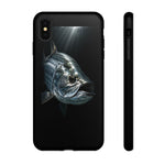 Tarpon Fishing Phone Case, Saltwater Portrait Black Cover, Gift