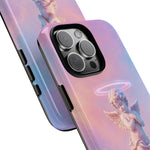 Praying Cherub Statue halo Vaporwave Aesthetic phone case