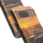 73 Chevy C10 Square body Truck Two-Tone Sunrise Tough Phone Case