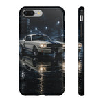 GT350 Phone Case White, Rainy Track Night Classic Racer Tough Cover