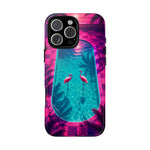 Neon Flamingo Pool Vaporwave Art Tough Phone Case