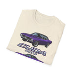 1970 Cuda purple car T-Shirt | Classic Muscle Car Tee