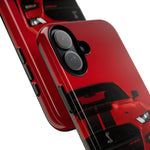 Red Mustang Art Phone Case, GT500 American Muscle Car Tough Cover
