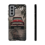 F100 Phone Case, Red White Classic Truck Foggy Road Cover, Gift