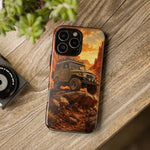 Land Cruiser FJ40 Classic 4x4 Red Rock Canyon Art Tough Phone Case