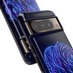 Neon Blue Tiger phone case | tough protective cover