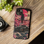 Black 300ZX Phone Case, Cherry Blossom Torii Art Tough Cover