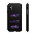MK4 Supra Phone Case Purple, Three-View Vector Cover