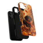 Dachshund Autumn Stroll Dog Tough Phone Case