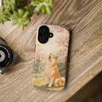 Akita under Cherry Blossoms Dog Breed Phone Case