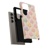Pastel Swirl Lollipops Tough Case | Candy Pattern Phone Cover