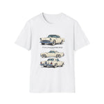 1956 Thunderbird illustrations Trio View T-Shirt | Classic car tee