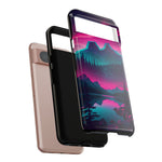 2 Rounds Canada Retina Artwork Vaporwave Phone Case – Landscape Aesthetic