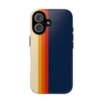 Retro Rainbow Stripe Phone Case | Tough Phone Case