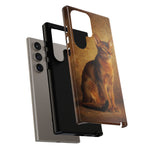 Abyssinian Warm Ticked Portrait Art Tough Phone Case