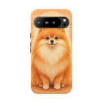 Pomeranian Tiny Fox Fluffy Art Tough Phone Case